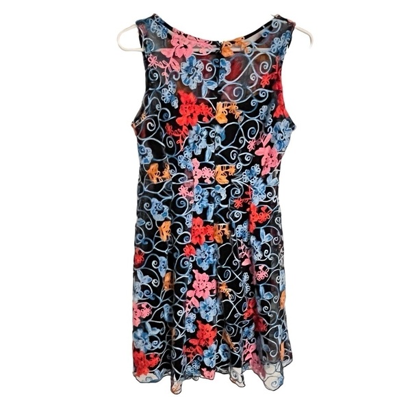 Anthropologie Eva Franco Embroidered Lined Mini Dress (see measurements) - Picture 6 of 12
